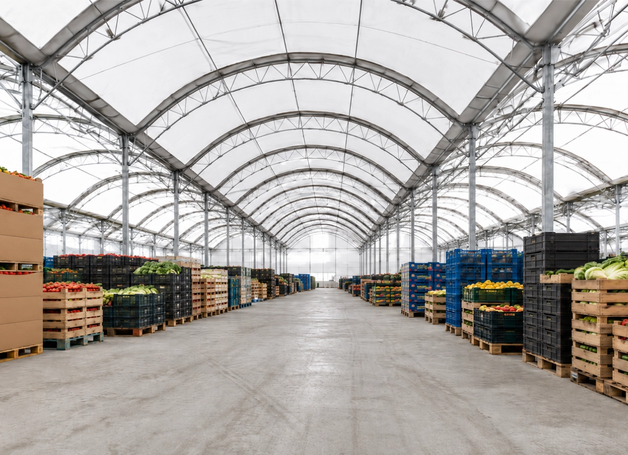 almacen tipo multitunel - Estructuras agrícolas