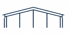 nave dos aguas icono - Estructuras agrícolas